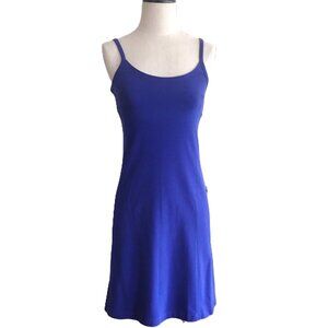 Patagonia Vitaliti Organic Cotton Sporty Tank Dress in Royal Blue Size XS